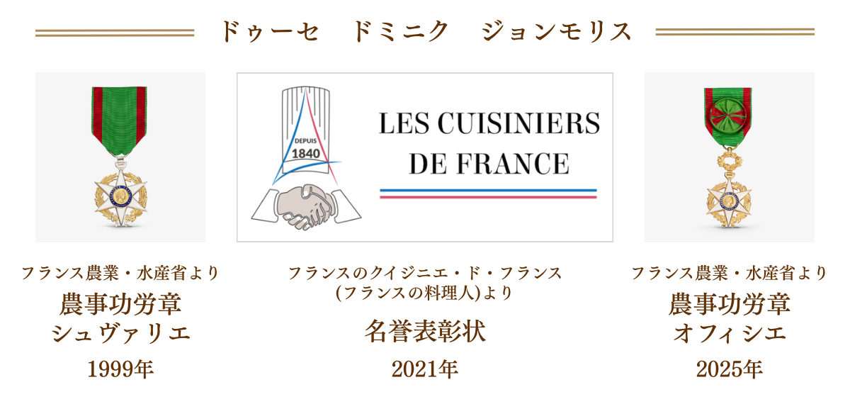 ドゥーセ ドミニク ジョン モリス受賞歴